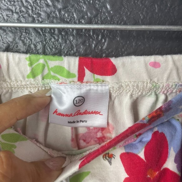 Hanna Andersson Kids Girls White Multicolor Floral Skirt Size 120cm/6-7 - Picture 7 of 7
